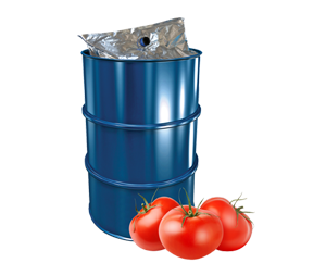 Non-aseptic  230 Kg drum packaging